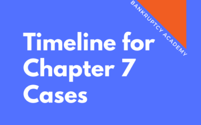BK 104: Timeline for a Chapter 7 Case