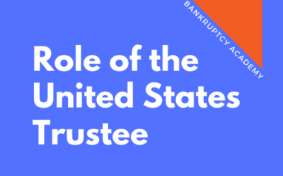 BK 107: Role of the U.S. Trustee