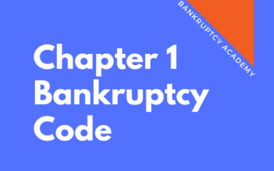 BK 126: Chapter 1 of the Bankruptcy Code